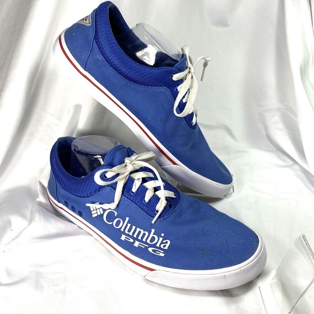Columbia PFG Men's Lace Boat Shoe Size 13 YM1518-487 Nunn Bush + Bloom Foam Blue